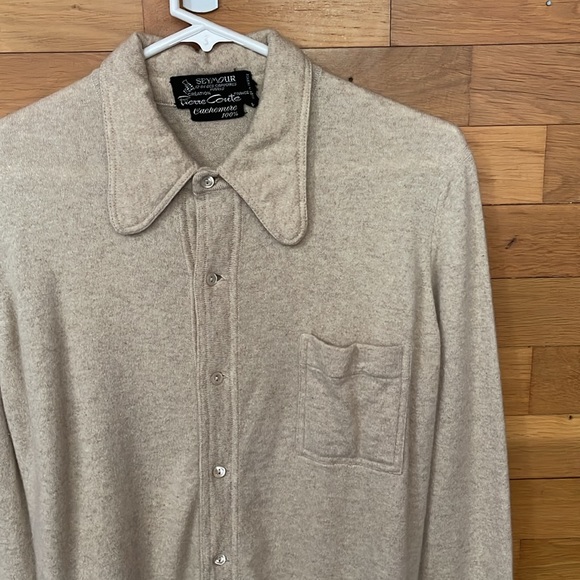 60s,70s Vintage Cachemire Button Up - Picture 3 of 6